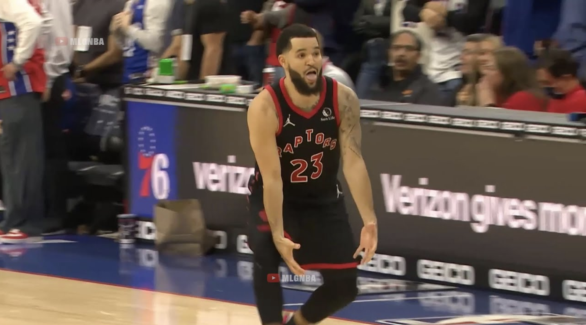 Figure 2: Fred VanVleet showing the traditional Big Balls Dance